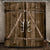 Riyidecor Wooden Garage Barn Door Shower Curtain 72Wx72H Inch Wood Plank Retro Rustic Farmhouse 12 Pack Metal Hooks Country Decor Fabric Bathroom Polyester Waterproof