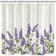 Riyidecor Lavender Vintage Shower Curtain Purple Flowers Floral Grunge Herbs Leaves Wood Background Decor Fabric Polyester Waterproof Fabric 72Wx72L Inch 12 Pack Plastic Hooks