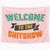 Riyidecor Welcome to The Shitshow Tapestry Boutique Funny Quote Pink 59Wx51H Inch Wall Hanging Home Living Room Dorm Decoration Fabric Polyester
