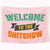 Riyidecor Welcome to The Shitshow Tapestry Boutique Funny Quote Pink 59Wx51H Inch Wall Hanging Home Living Room Dorm Decoration Fabric Polyester