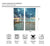 Riyidecor Ocean Beach Scenic Curtains Scenery Landscape Rod Pocket Art Hawaiian Tropical Sunset Seaside Blue Sky Sand Coastal Living Room Bedroom Window Drapes Treatment Fabric (2 Panels 42 x 63 Inch)