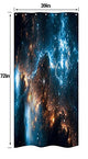 Riyidecor Galaxy Planet Shower Curtain Nebula Night Starry Sky Universe Space Fantasy Star Fabric Waterproof Home Bathtub Decor 7 Pack Plastic Hook 39x72 Inch