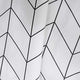 Riyidecor Clawfoot Tub Chevron Shower Curtain Bathtub All Wrap Around White Herringbone Round Polyester Fabric Wraparound Extra Wide Panel 180x70 Inch Set Waterproof with 32 Metal Hooks and Magnets