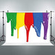 Riyidecor Painting Splatter Fabric Backdrop Abstract Graffiti Colorful Paint Art Party 7Wx5H Feet Hip Hop Baby Shower Birthday Rainbow Celebration Photo Shoot Studio