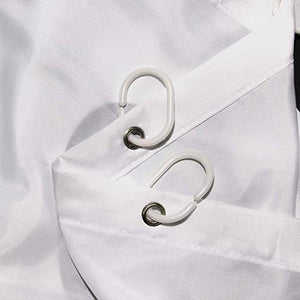Riyidecor Fashion Get Naked Shower Curtain Metal Hooks 12 Pack Concise Decor Set Polyester Waterproof Fabric 72x72 Inch for Bathroom