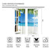 Riyidecor Ocean Beach Curtains Tropical Hawaiian Sea Turquoise Rod Rocket Island Seaside Landscape Palm Trees Windows Printed Living Room Bedroom Window Drapes Treatment Fabric 2 Panels 52 x 84 Inch