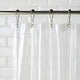Riyidecor Clear Bathtub Shower Curtain Clawfoot Tub All Around 180x70 Inch with Magnets Wrap Around Bathroom Shower Panel Set Extra Wide 32 Pack Shower Hooks Included Heavy Duty