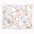 Riyidecor Pink Grey Tapestry Geometric Marble Rose Gold Stripes Unique 91Wx71H Inch Surface Blocks Cracked Pattern Lines White Natural Luxury Realistic Decoration Living Room Bedroom Fabric Polyester