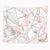 Riyidecor Pink Grey Tapestry Geometric Marble Rose Gold Stripes Unique 59Wx59H Inch Surface Blocks Cracked Pattern Lines White Natural Luxury Realistic Decoration Living Room Bedroom Fabric Polyester