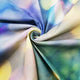 Riyidecor Polyester Fabric Blue Abstract Bokeh Shiny Backdrop (No Glitter) Polka Dots Sparkle Mermaid Photography Backgrounds 7x5 Feet Party Wedding Celebration Baby Shower Banner Studio Photo Shoot