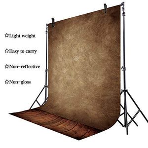 Riyidecor Brown Abstract Backdrop Rustic Old The Master Wood Floor 5Wx7H Feet Newborn Baby Photography Background Barn Decorations Birthday Celebration Props Photo Shoot Vinyl Cloth