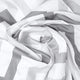 Riyidecor Clawfoot Tub Shower Curtain Panel 180x70 Inch All Wrap Around Grey White Chevron Polyester Fabric Set Extra Wide Waterproof with 32-Pack Metal Shower Hooks