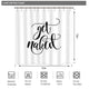 Riyidecor Fashion Get Naked Shower Curtain Metal Hooks 12 Pack Concise Decor Set Polyester Waterproof Fabric 72x72 Inch for Bathroom