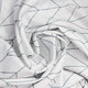 Riyidecor Chevron Shower Curtain Extra Long 72Wx84H Inch Geometric Herringbone Striped Simple Modern Classy Neutral Contemporary 12 Pack Hooks Decor Fabric Bathroom Set Polyester Waterproof