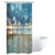 Riyidecor Ocean Beach Shower Curtain 39Wx72H Sunset Scenic Blue Sky Seaside Landscape Sand Decor Fabric Bathroom 7 Pack Plastic Shower Hooks