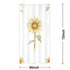 Riyidecor Stall Yellow Sunflower Shower Curtain 36Wx72H Inch Green Leaves Floral Girls Rustic Nature Spring Durable Polyester Fabric Waterproof Bathroom Home Drape Decorative 7 Plastic Hooks