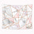 Riyidecor Pink Grey Tapestry Geometric Marble Rose Gold Stripes Unique 59Wx51H Inch Surface Blocks Cracked Pattern Lines White Natural Luxury Realistic Decoration Living Room Bedroom Fabric Polyester
