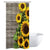 Riyidecor Stall Sunflower Shower Curtain 36Wx72H Inch Rustic Wood Rustic Floral Blooming Flower Plank Primitive Country Waterproof Fabric Bathroom Bathtub Home Decor 7 Shower Plastic Hooks
