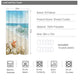 Riyidecor Stall Beach Starfish Shower Curtain 36Wx72H Inch Ocean Seashell Coastal Conch Sea Wave Rocks Island Summer Half Scenery Decor Fabric Polyester Waterproof Fabric 7 Pack Plastic Hooks WW-IHTB