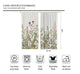 Riyidecor Green Leaves Plant Small Kitchen Curtains Floral Botanical Rod Pocket Farmhouse Pattern Cafe Curtains Herbs Rustic Living Room Bedroom Window Drapes Treatment Fabric (2 Panels 55 x 39 Inch)