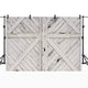 Riyidecor Rustic Barn Door Backdrop Vintage Wooden Photography Background Shabby Chic White and Black 7Wx5H Feet Decoration Celebration Props Party Photo Shoot Backdrop Vinyl Cloth