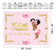 Riyidecor Gold Crown Royal Princess Backdrop Pink Bow Girls Africa Kids Photography Background 8x6 Feet Baby Shower Birthday Geometrical Decoration Newborn Props Party Photo Shoot Blush Vinyl Cloth