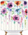 Riyidecor Spring Watercolor Flower Shower Curtain Abstract Modern Blooming Floral Leaves Art Print Multicolor Girl Woman Waterproof Fabric Bathroom Home Decor 72x72 Inch 12 Shower Plastic Hooks