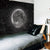 Riyidecor Moon Space Tapestry 60Hx80W Inch Black Mysterious Universe Starry Night Galaxy Stars Planet Outer Space Wall Hanging Art Decor Fabric Home Dorm for Living Room