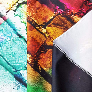 Riyidecor Graffiti Colorful Brick Wall Backdrop Rainbow Hip Hop Painting Fabric Polyester Cloth Photography Background Street Artistic 7Wx5H Feet Decoration Celebration Props Party Photo Shoot