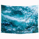 Riyidecor Ocean Tapestry 51x59Inch Cute Calm Wave Sea Cool Blue Nature Simple Aesthetic Art Wall Hanging Bedding Wall Art Decor Bathroom Fabric Home Dorm Living Room
