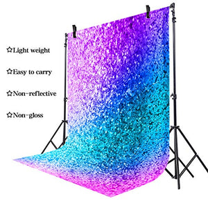 Riyidecor Sparkle(Not Glitter) Backdrop Colorful Bokeh YouTube Girls Woman Makeup Photography Background 5WX7H Feet Newborn Decorations Birthday Props Photo Shoot Vinyl Cloth