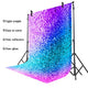 Riyidecor Sparkle(Not Glitter) Backdrop Colorful Bokeh YouTube Girls Woman Makeup Photography Background 5WX7H Feet Newborn Decorations Birthday Props Photo Shoot Vinyl Cloth