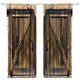 Riyidecor Rustic Wooden Barn Door Curtains for Living Room Decoration Rod Pocket Wood Brown Door Window Curtains Farmhouse Art Printed Bedroom Window Drapes Treatment Fabric (2 Panels 52 x 84 Inch