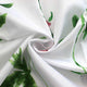 Riyidecor Fabric Floral Shower Curtain 72Wx72H Inch Botanical Plant Green Leaves Flower Watercolor Herbs Decor Bathroom Bathtub Accessories for Girl Women 12 Pack Plastic Shower Hooks Included