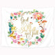 Riyidecor Inspiration Quotes Tapestry Giraffe Flower Floral Colorful God is Within Her She Will Not Fall Motivation Positive 51x59 Inch Modern Simple Decoration Bedroom Living Room Dorm Wall Hanging