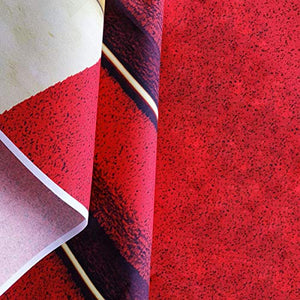 Riyidecor Red Carpet Backdrop Luxurious Stage Photography Background Glitter Gold and Red 5Wx7H Feet Decoration Celebration Props Party Photo Shoot Backdrop Blush Vinyl Cloth