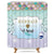 Riyidecor Mermaid Scales Shower Curtain Fishscales Glare Ocean Sea Purple Aqua Teal Princess Decor Fabric Bathroom Set Polyester Waterproof 72x84 Inch 12-Pack Plastic Hooks