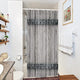 Riyidecor Rustic Stall Barn Door Shower Curtain 39Wx72H Small Farmhouse Wooden Metal Texture Bathroom Decor Fabric Polyester Waterproof with 7 Pack Plastic Shower Hooks