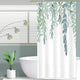 Green Leaves Stall Shower Curtain 39Wx72H