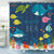 Riyidecor Kids Shower Curtain for Bathroom Decor 72Wx72H Cartoon Tropical Fish Bath Accessories for Boys Girls Underwater Ocean Theme Sea Animal Nature Shark Turtle Fabric 12 Pack Hooks