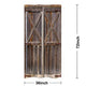 Riyidecor Stall Wooden Barn Door Shower Curtain 36Wx72H Inch Rustic Farmhouse Wood Western Country Brown Vintage Gate Fabric Polyester Waterproof Bathroom Home Decor 7 Pack Plastic Hooks