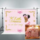 Riyidecor Royal Princess Backdrop Gold Crown Pink Bow Girls Africa Kids Photography Background 7x5 Feet Baby Shower Birthday Geometrical Decoration Newborn Props Party Photo Shoot Vinyl Cloth