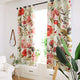Riyidecor Floral Blackout Curtains Spring Roses Shabby Chic Flowers Printed Artwork Pedals Dots Leaves Season Buds Living Room Bedroom Window Drapes Treatment Fabric (2 Panels 52 x 63 Inch)