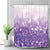 Riyidecor Purple Sparkling Shower Curtain 72Wx72H Inches Bling Shining Sequin (not Glitter) Polka Dot Mermaid Rainbow Fantasy Romantic Abstract Fabric Waterproof Polyester with 12 Pack Plastic Hooks