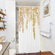 Riyidecor Orange Yellow Maple Leaves Single Stall Shower Curtain 36Wx72H Inch Sage Bathroom Decor Watercolor Spring Autumn Botanical Plants Fabric Waterproof Home Bathtub Decor 7 Pack Plastic Hook