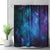 Riyidecor Fabric Blue Space Shower Curtain for Bathroom Decor 72Wx72H Inch Starry Galaxy Bathtub Set for Men Women Nebula Universe Planet Magical Fantasy Accessories Decor Panel Bathroom 12 Pack Hooks