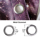 Riyidecor Starry Sky Night Blackout Curtains Dark Blue Starry Ocean Magical Universe Galaxy Nebula Stars Printed Living Room Bedroom Window Drapes Treatment Fabric (2 Panels 52 x 84 Inch)