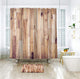 Riyidecor Wooden Shower Curtain Farmhouse Rustic Country Wood Plank Board Vintage Fabric Waterproof Home Bathtub Decor 12 Pack Plastic Hook 72x72 Inch