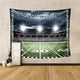 Riyidecor Football Tapestry Sports Stadium Soccer 59Wx51L Inch Field Cool Fan American College Light Night Fanatic Turf Boys Kids Funny Grass Modern Decoration Bedroom Living Room Dorm Wall Hanging