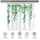 Riyidecor Leaf Shower Curtain Botanical Vines Cute Eucalyptus Elegant Plants Gorgeous Ivy Fresh 12 Pack Metal Hooks 72x72 inch Spring Watercolor Greenery Neutral Fabric Bathroom Polyester Waterproof